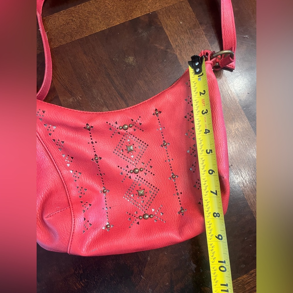Women’s Coral Lucky Brand Purse Bag Small Cross Body shoulder bag - Picture 10 of 10